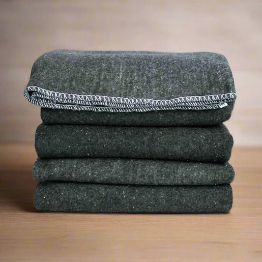 Grey Wool Donation Blanket