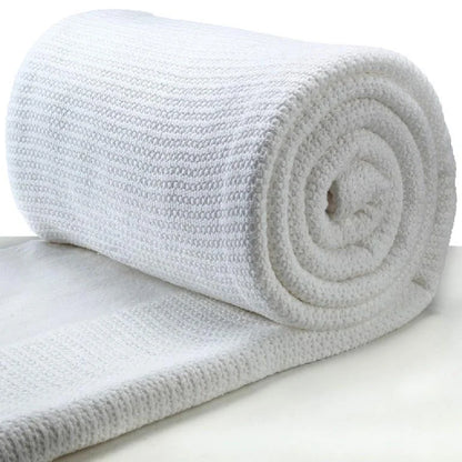 Cotton Cellular Hospital Blanket
