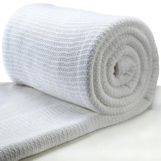 Cotton Cellular Hospital Blanket